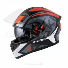 ATAKI Шлем JK316, Размер: XL, Цвет: Route серый/красный/глянцевый