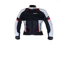 DIMOX Мотокуртка POLYANKA, Размер: 4XL, Цвет: BLACK/WHITE