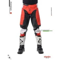 STARKS Кроссовые штаны PHOENIX, Размер: 36, Цвет: красный/черный