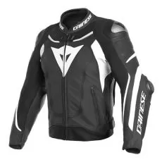 DAINESE Мотокуртка кожаная SUPER SPEED 3 PERF., Размер: 44, Цвет: Black/White/White