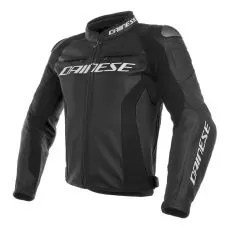 DAINESE Мотокуртка кожаная RACING 3 PERF, Размер: 46, Цвет: Black/Black/Black