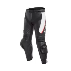 DAINESE Мотоштаны кожаные DELTA 3, Размер: 44, Цвет: Blасk/White/Red