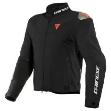 DAINESE Мотокуртка INDOMITA D-DRY XT, Размер: 52, Цвет: Black-Matt/Black-Matt/Fluo-Red