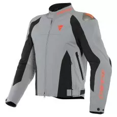 DAINESE Мотокуртка INDOMITA D-DRY XT, Размер: 52, Цвет: Frost-Gray/Black-Matt/Fluo-Red