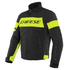 DAINESE Мотокуртка SAETTA D-DRY, Размер: 46, Цвет: Black/Fluo-Yellow/Black