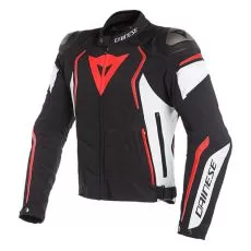 DAINESE Мотокуртка DYNO, Размер: 52, Цвет: Black/White/Fluo-Red