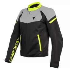 DAINESE Мотокуртка BORA AIR, Размер: 52, Цвет: black/magnesio-matt/fluo-yellow