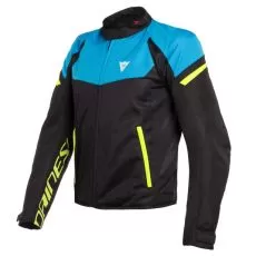 DAINESE Мотокуртка BORA AIR, Размер: 46, Цвет: Black/Fire-Blue/Fluo-Yellow