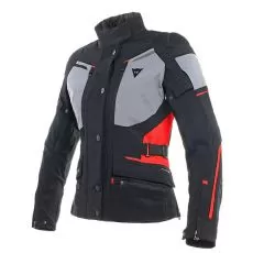 DAINESE Мотокуртка CARVE MASTER 2 GORE-TEX женская, Размер: 38, Цвет: black/frost-gray/ red