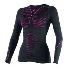 DAINESE Термофутболка D-CORE LS женская, Размер: XS/S, Цвет: Black/Pink