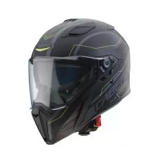CABERG Шлем JACKAL, Размер: XL, Цвет: SUPRA Черный Матовый/Антрацит/Желтый