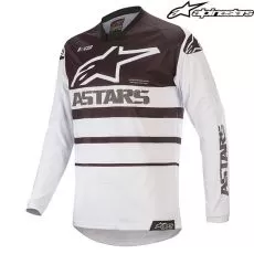 ALPINESTARS Джерси RACER, Размер: L, Цвет: SUPERMATIC white/black