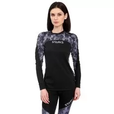 STARKS Термофутболка COOLMAX женская, Размер: S, Цвет: Черный/принт