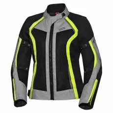 IXS Мотокуртка ANDORRA-AIR женская, Размер: S, Цвет: BLACK/GREY/YELLOW