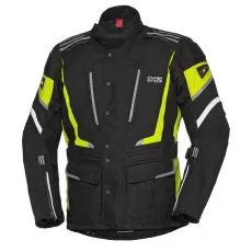 IXS Мотокуртка POWELLS, Размер: L, Цвет: Black/Yellow Fluo