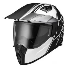 IXS Шлем 208, Размер: L, Цвет: 2.0 BLACK MAT-WHITE