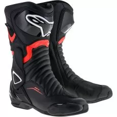 ALPINESTARS Мотоботы SMX-6 v2 DRYSTAR ®, Размер: 42, Цвет: Black/Red Fluorescent