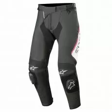ALPINESTARS Мотоштаны кожаные MISSILE v2 женские, Размер: 46, Цвет: Black/White/Fuchsia