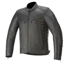 ALPINESTARS Мотокуртка кожаная BURSTUN, Размер: 48, Цвет: Black