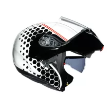 AGV Шлем COMPACT ST, Размер: XS, Цвет: MULTI - DETROIT WHITE/BLACK