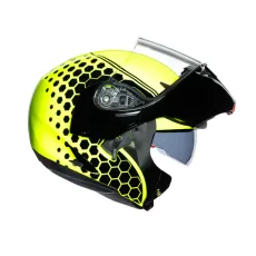 AGV Шлем COMPACT ST, Размер: M, Цвет: MULTI - DETROIT YELLOW FLUO/BLACK