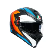 AGV Шлем K5 S, Размер: XL, Цвет: MULTI - CORE MATT BLACK/BLUE/ORANGE