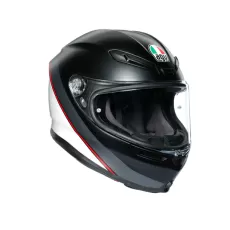 AGV Шлем K6, Размер: MS, Цвет: MULTI - MINIMAL PURE MATT BLACK/WHITE/RED