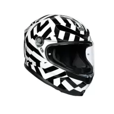 AGV Шлем K6, Размер: L, Цвет: MULTI - SECRET BLACK/WHITE