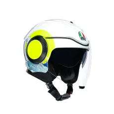 AGV Шлем ORBYT, Размер: XS, Цвет: MULTI - SUNSET WHITE/YELLOW FLUO