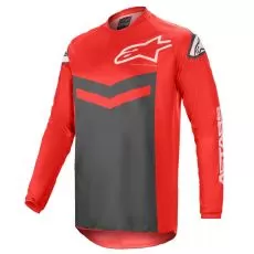 ALPINESTARS Джерси FLUID, Размер: S, Цвет: SPEED Bright Red/Anthracite