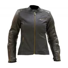 MCP Мотокуртка кожаная Louisa женская, Размер: M, Цвет: тeмно-синий