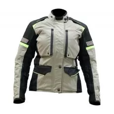 MCP Мотокуртка Camaro женская, Размер: L, Цвет: черно-серо-желтый