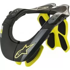 ALPINESTARS Мотозащита шеи BNS TECH-2, Размер: XS/M, Цвет: Black/Yellow Fluorescent