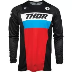 THOR Джерси PULSE, Размер: S, Цвет: BLACK/RED/BLUE