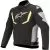 ALPINESTARS Мотокуртка T-GP R v2 Drystar, Размер: S, Цвет: Black-Gray-Yellow Fluorescent