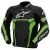 ALPINESTARS Мотокуртка кожаная CELER, Размер: 50, Цвет: black/green