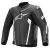ALPINESTARS Мотокуртка кожаная FASTER V2, Размер: 52, Цвет: blаck-white