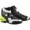 ALPINESTARS Мотоботы SMX-1 R, Размер: 44, Цвет: Black/White/Yellow Fluorescent