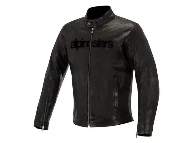 ALPINESTARS Мотокуртка кожаная HUNTSMAN, Размер: 46, Цвет: Black