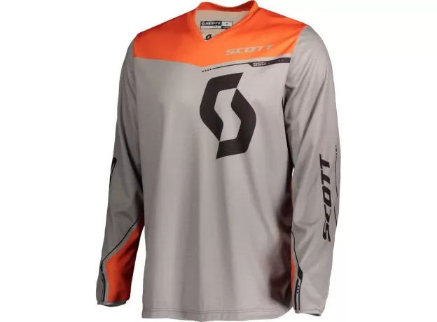 SCOTT Джерси 350, Размер: S, Цвет: DIRT Grey/Orange