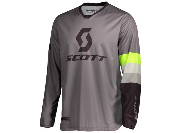 SCOTT Джерси 350, Размер: S, Цвет: TRACK Grey/Yellow