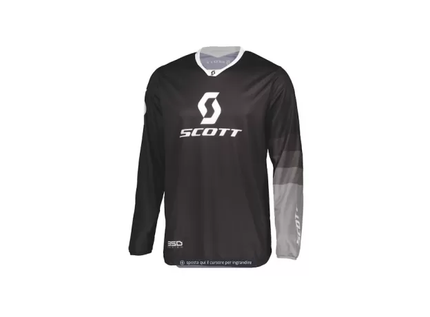 SCOTT Джерси 350, Размер: S, Цвет: TRACK Black/Grey