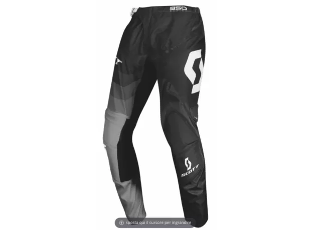 SCOTT Кроссовые штаны 350, Размер: 30, Цвет: TRACK Black/Grey