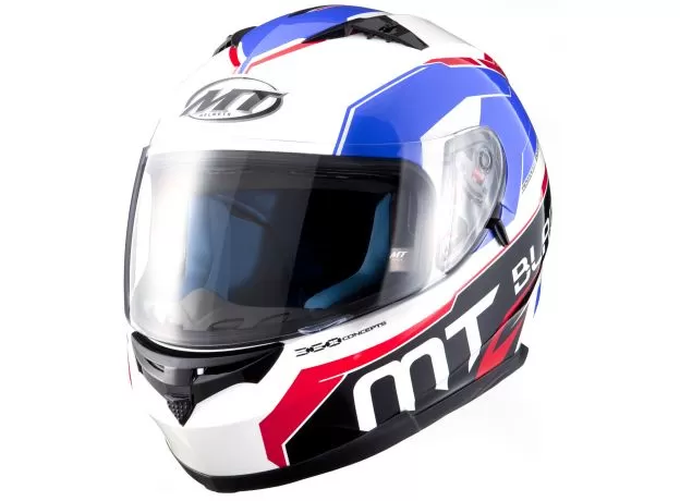 MT Шлем BLADE SV, Размер: XXL, Цвет: WHITE/BLUE/RED