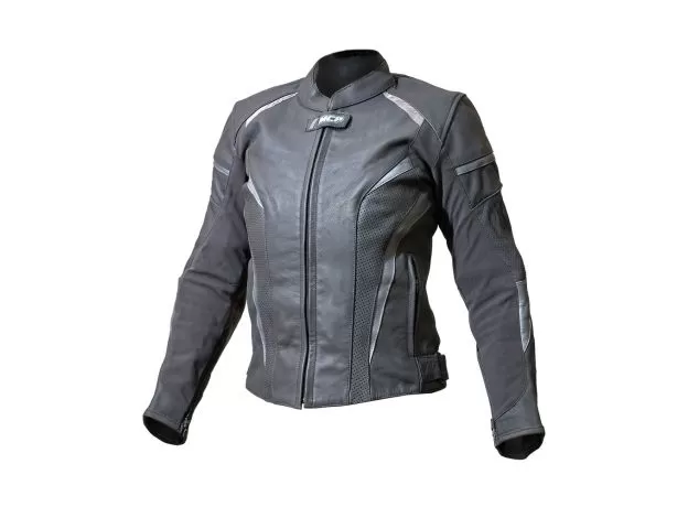 MCP Мотокуртка кожаная Valencia женская, Размер: M, Цвет: черный