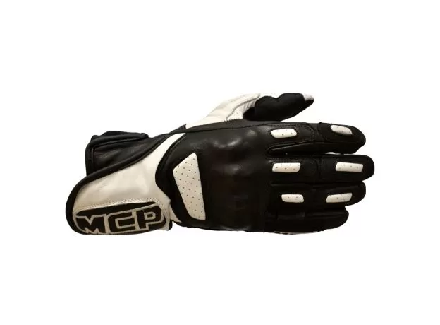 MCP Мотоперчатки Prime, Размер: XL, Цвет: чeрно-белый