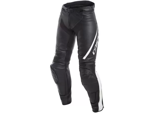 DAINESE Мотоштаны кожаные ASSEN женские, Размер: 40, Цвет: blаck-white