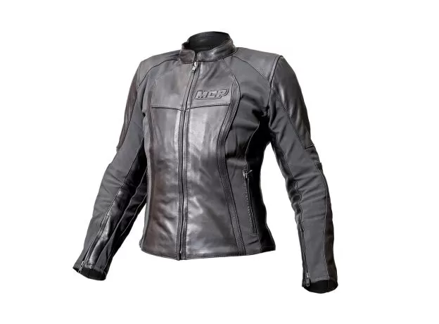 MCP Мотокуртка кожаная Alice женская, Размер: S, Цвет: черный