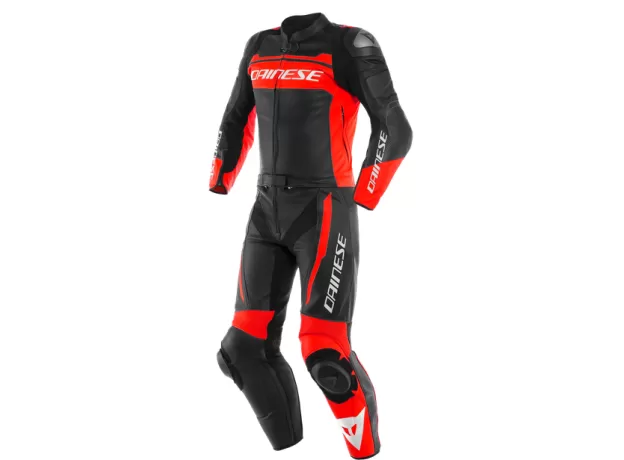 DAINESE Мотокомбинезон MISTEL 2PCS, Размер: 52, Цвет: black-matt/fluo-red/black-matt