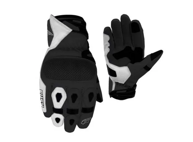 RUSH Мотоперчатки STM, Размер: M, Цвет: чeрный/белый